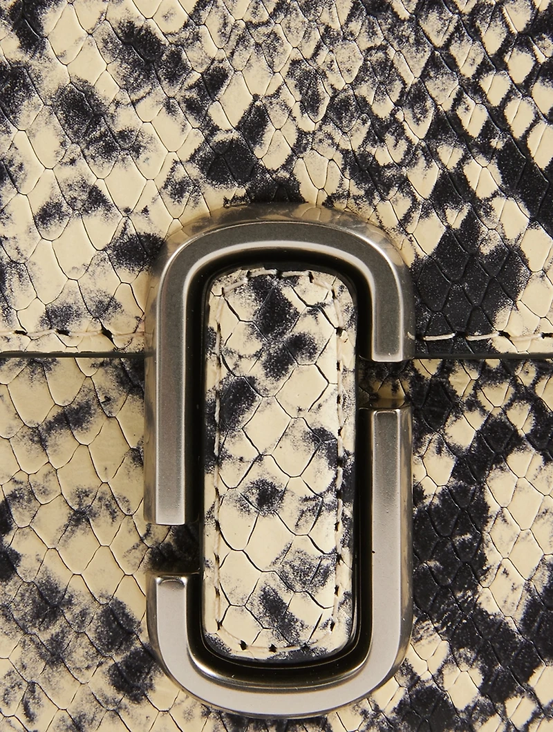 The Mini J Marc Snakeskin-Embossed Leather Shoulder Bag