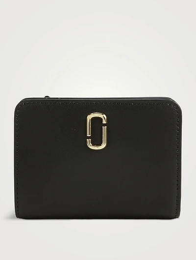 The Mini J Marc Compact Coated Leather Wallet