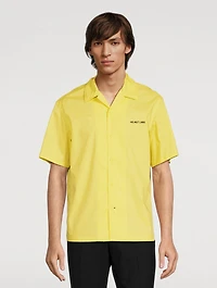Cotton-Blend Short-Sleeve Shirt