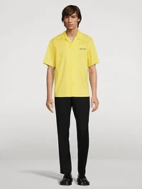 Cotton-Blend Short-Sleeve Shirt