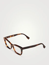 Lettering Rectangular Optical Glasses