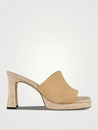 Beliz Leather Platform Mules