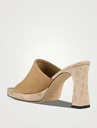 Beliz Leather Platform Mules