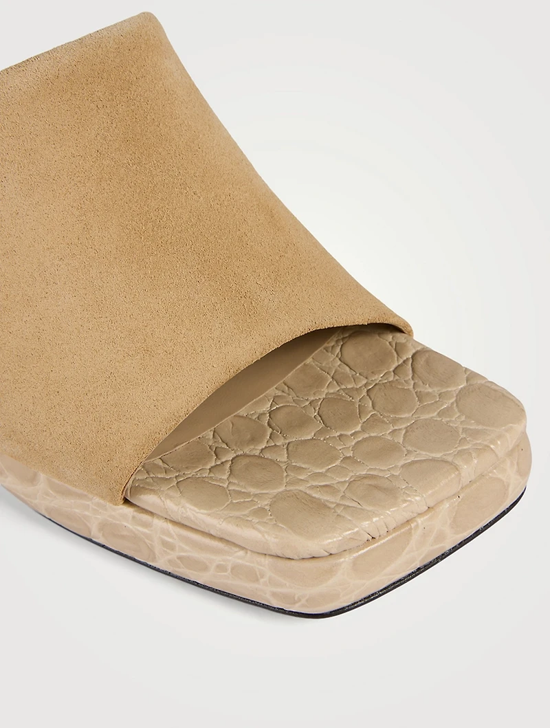 Beliz Leather Platform Mules