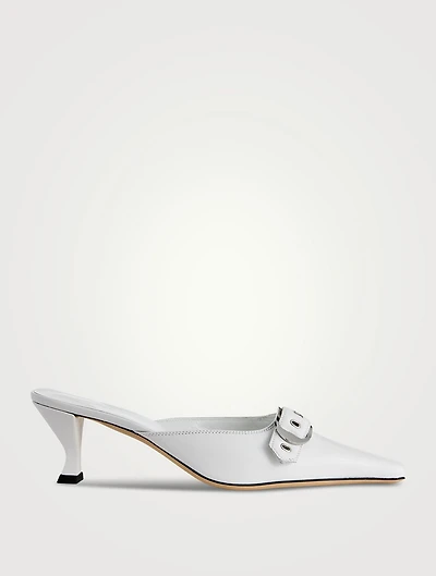 Evelyn Leather Mules