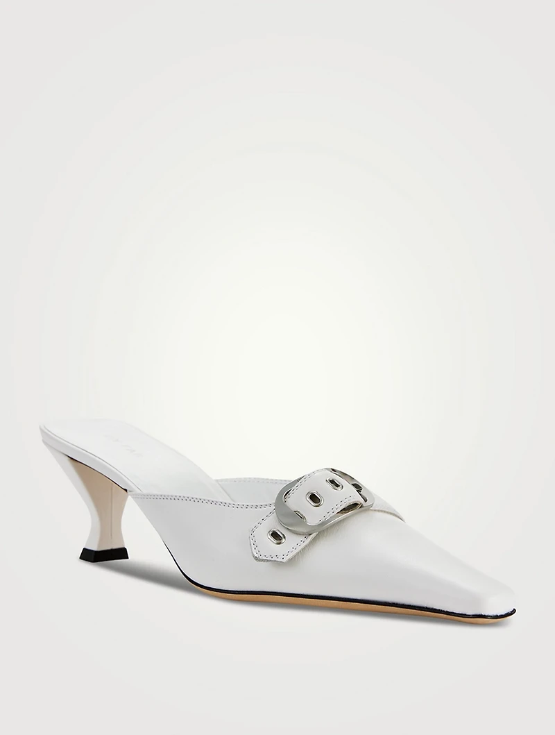 Evelyn Leather Mules