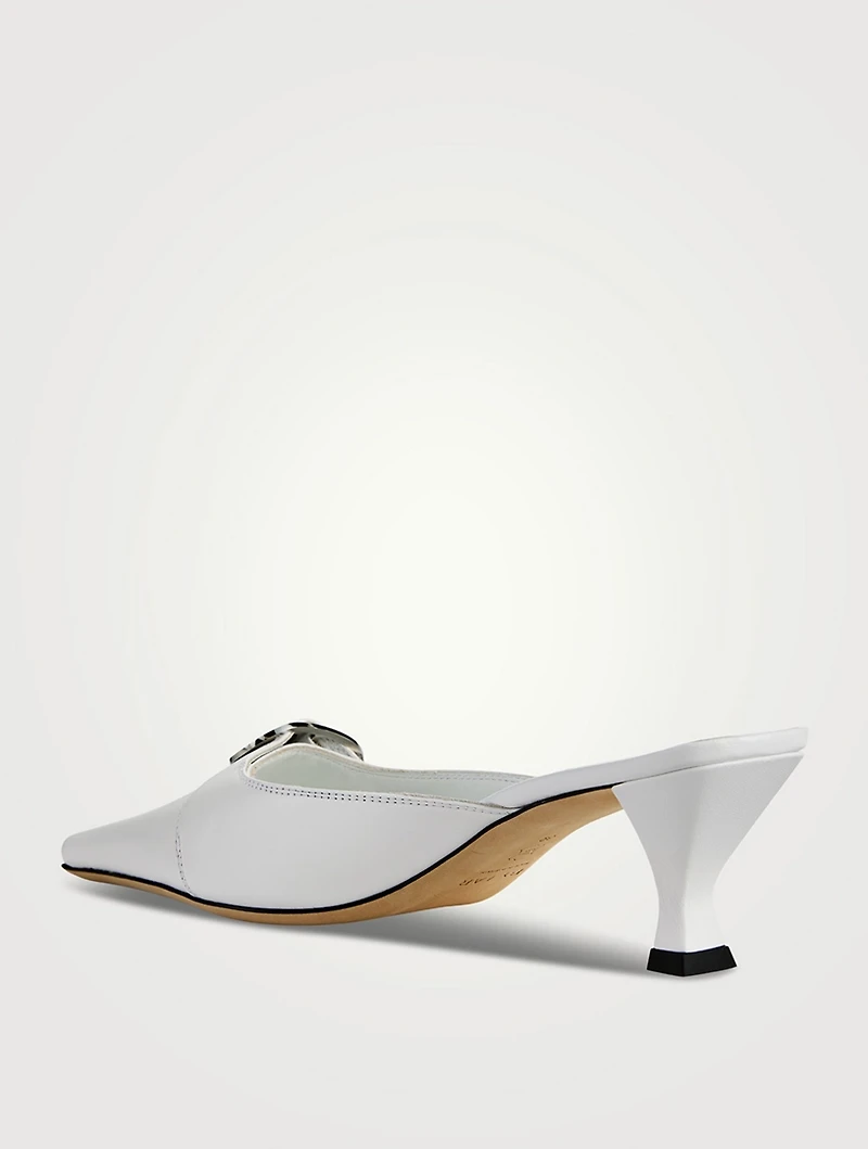 Evelyn Leather Mules