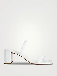 Tanya Croc-Embossed Leather Mules