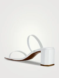 Tanya Croc-Embossed Leather Mules