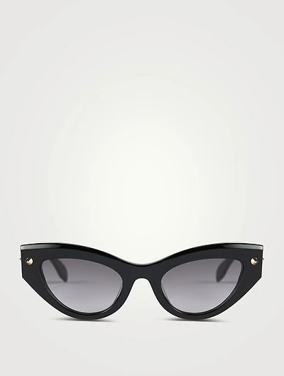 Cat Eye Sunglasses With Studs