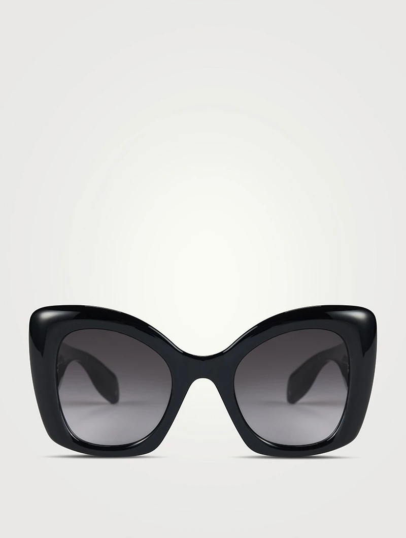 Oversized Curved Sunglasses
