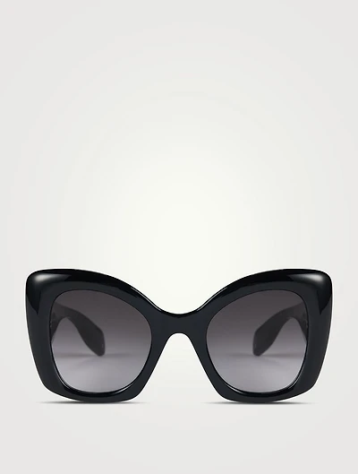 Oversized Curved Sunglasses