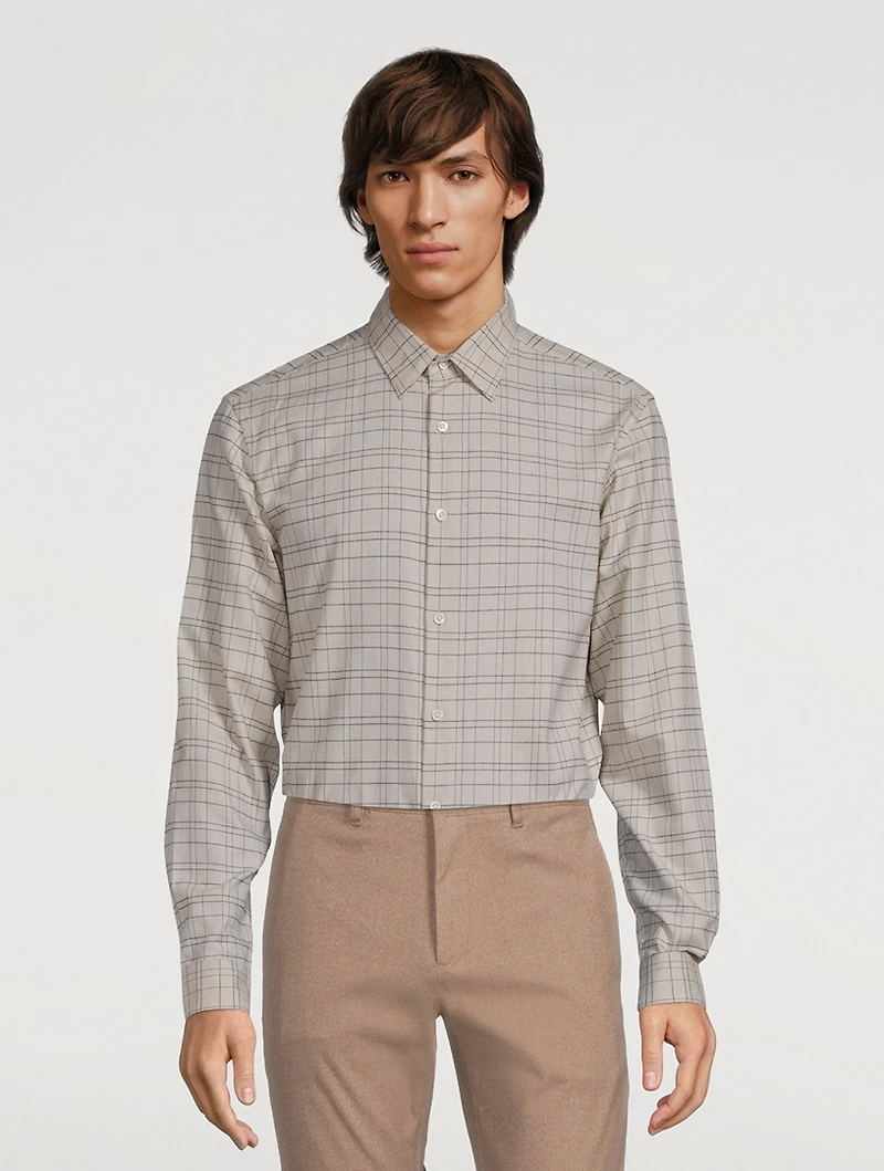 Irving Grid Cotton Shirt