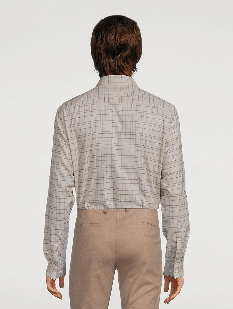 Irving Grid Cotton Shirt