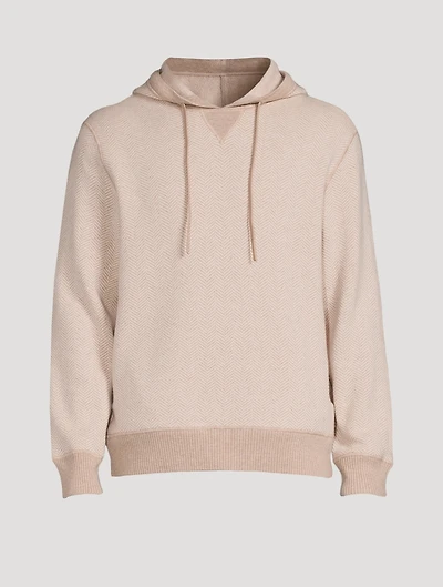Wool Chevron Hoodie