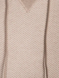Wool Chevron Hoodie
