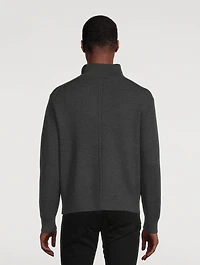 Wool Zip Pullover Sweater