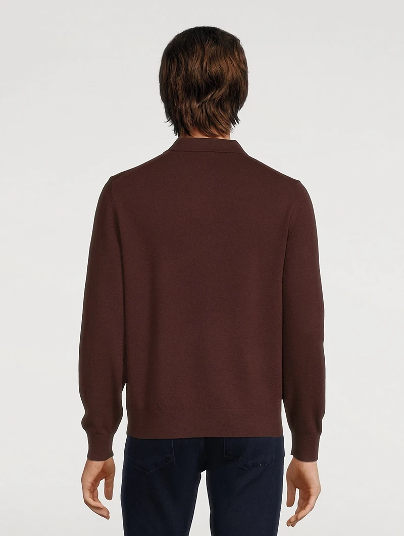 Wool And Cashmere Polo Shirt