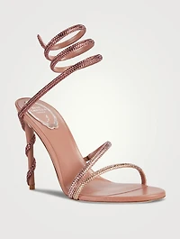 Margot Crystal Satin Sandals