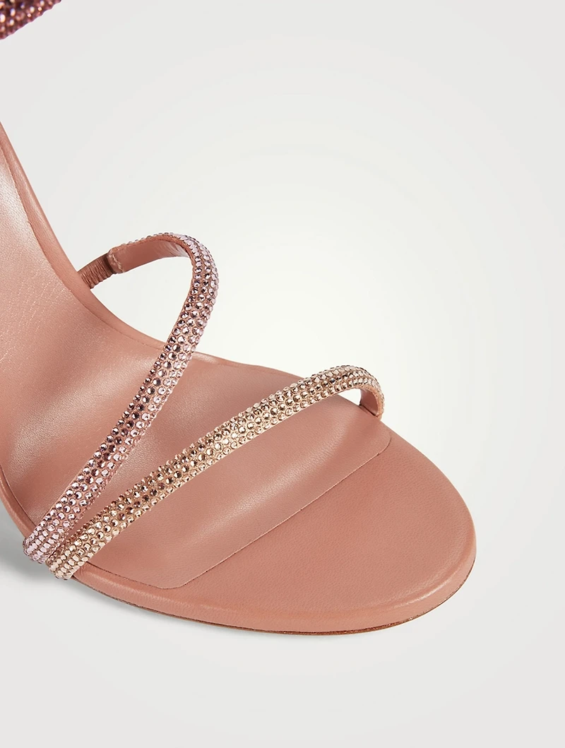 Margot Crystal Satin Sandals
