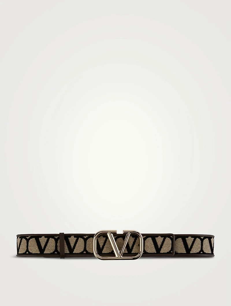 VLOGO Jacquard Monogram Belt