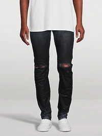 Coated Gradient Skinny Jeans
