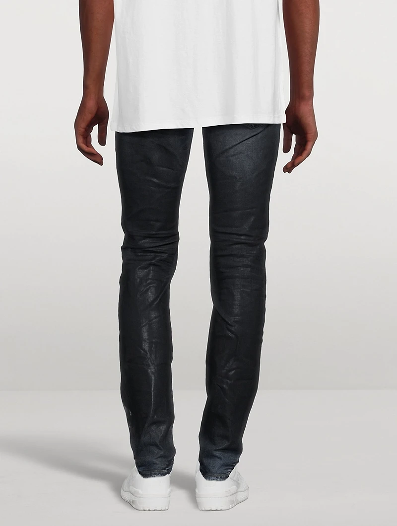 Coated Gradient Skinny Jeans