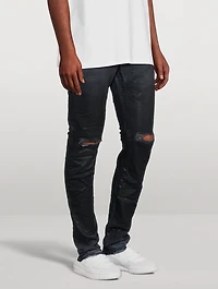 Coated Gradient Skinny Jeans
