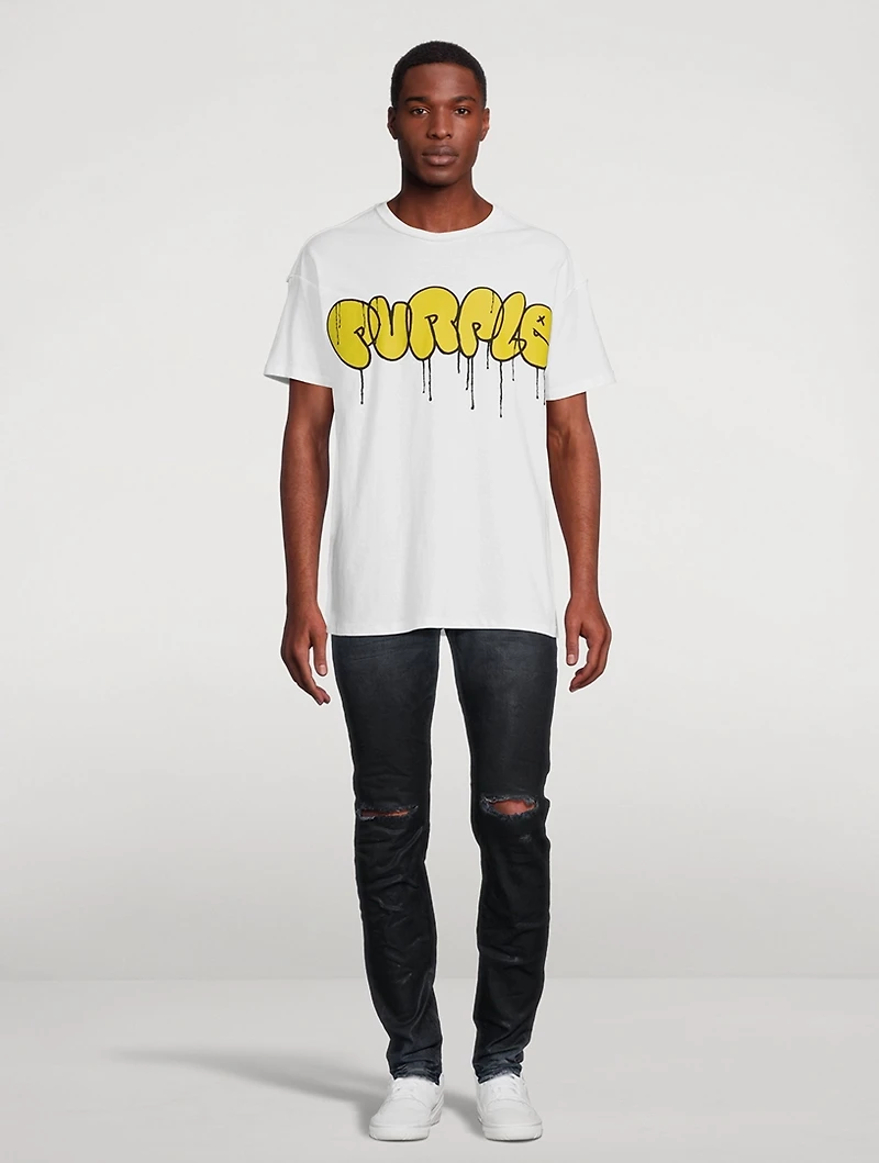 Coated Gradient Skinny Jeans