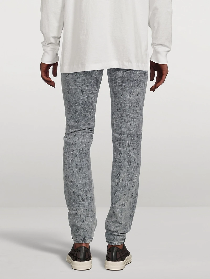 Film Jacquard Skinny Jeans