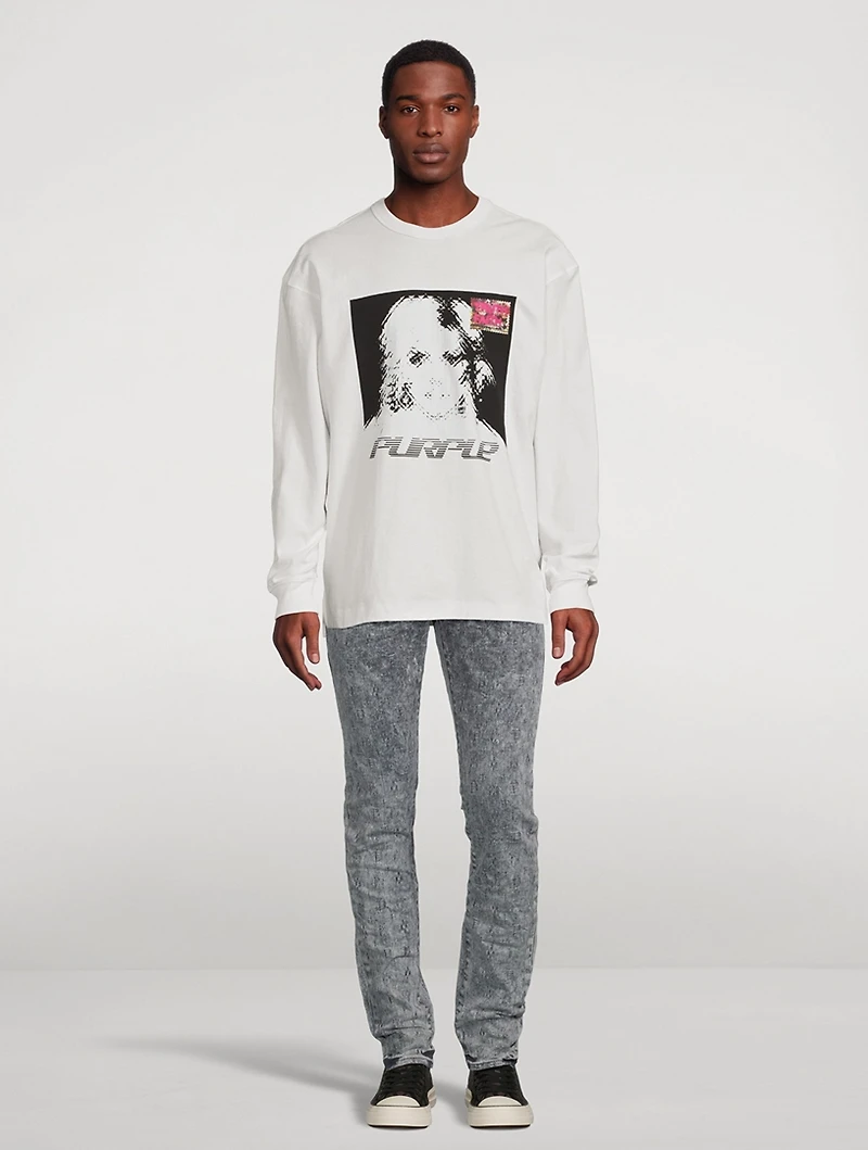 Film Jacquard Skinny Jeans