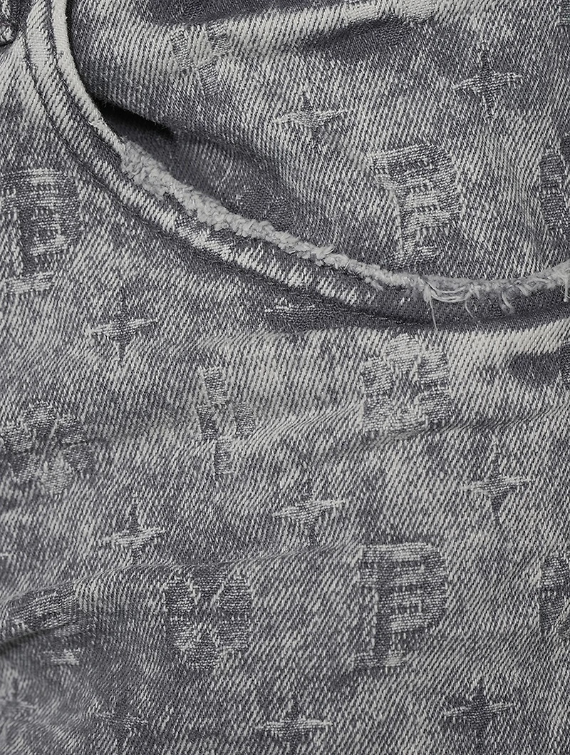 Film Jacquard Skinny Jeans