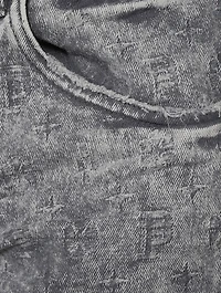 Film Jacquard Skinny Jeans