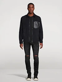 Zip Denim Shirt Jacket