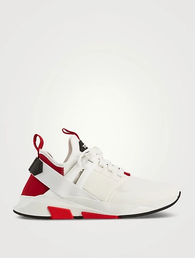 Lago Neoprene And Suede Sneakers