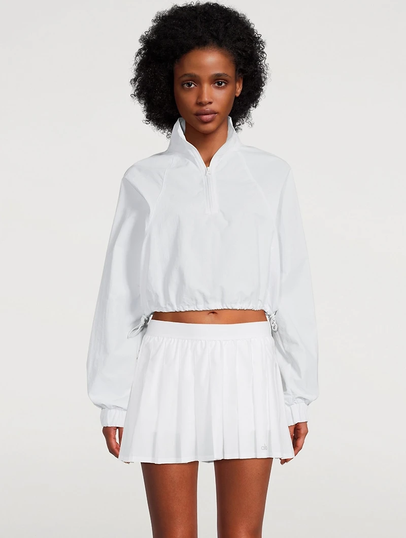 Alumni Cropped Quarter-Zip Sweatshirt