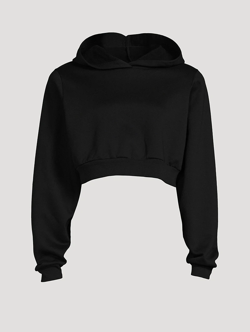 Headliner Padded Shoulder Cropped Hoodie