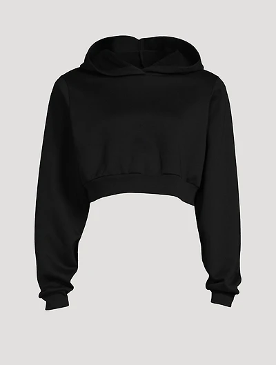 Headliner Padded Shoulder Cropped Hoodie