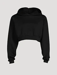 Headliner Padded Shoulder Cropped Hoodie