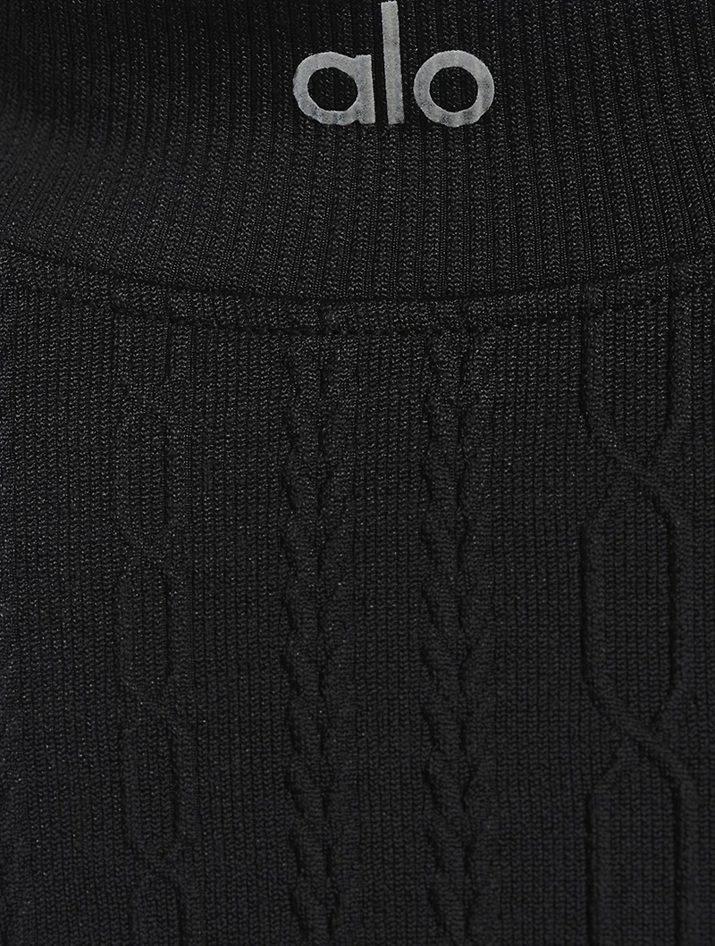 Seamless Cable-Knit Top