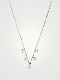 Danaé 18K Gold Hang Up Necklace With Five Diamonds