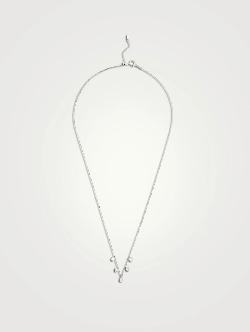 Danaé 18K Gold Hang Up Necklace With Five Diamonds