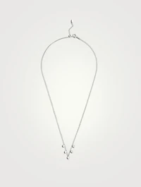 Danaé 18K Gold Hang Up Necklace With Five Diamonds