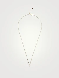 Danaé 18K Gold Hang Up Necklace With Five Diamonds