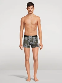 Cotton Boxer Briefs Bold Orchid Print