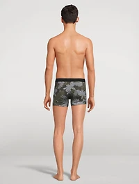 Cotton Boxer Briefs Bold Orchid Print