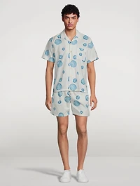 Pool Corduroy Shirt Boule Print