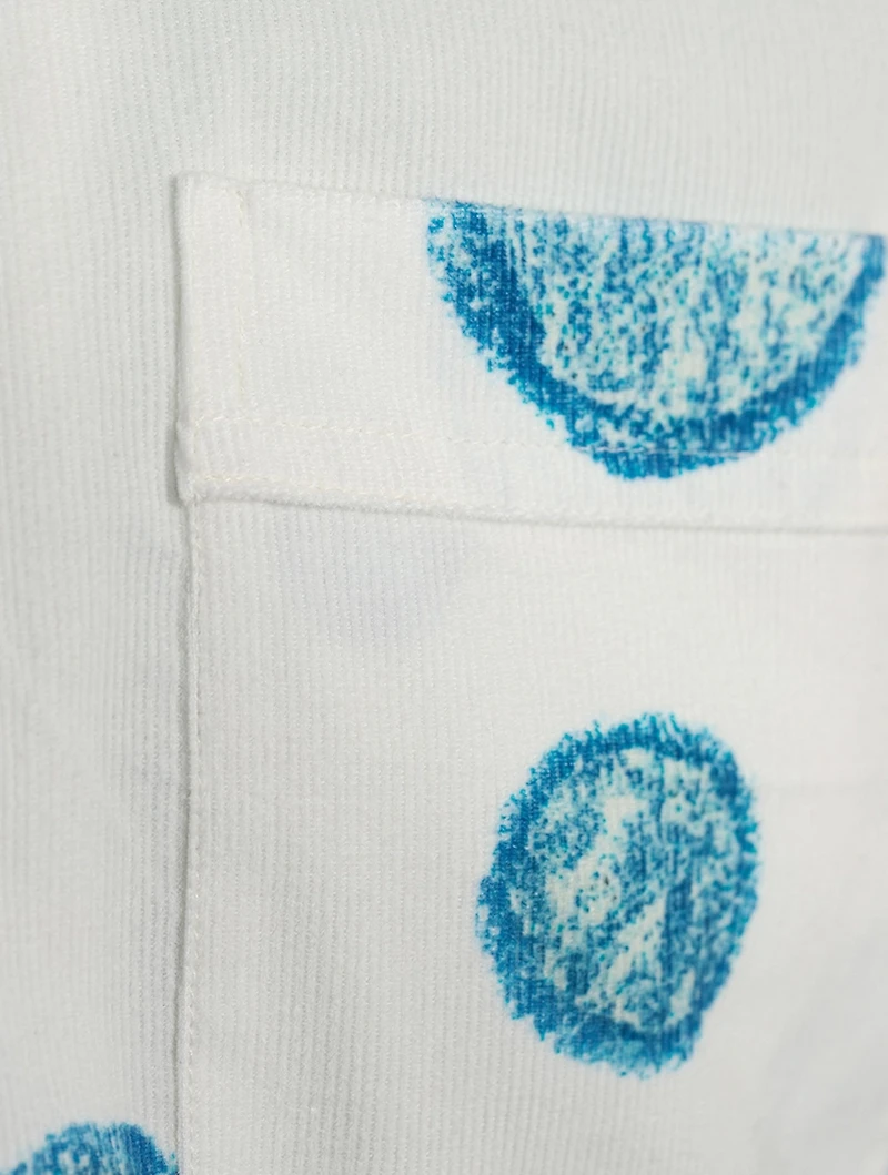Pool Corduroy Shirt Boule Print
