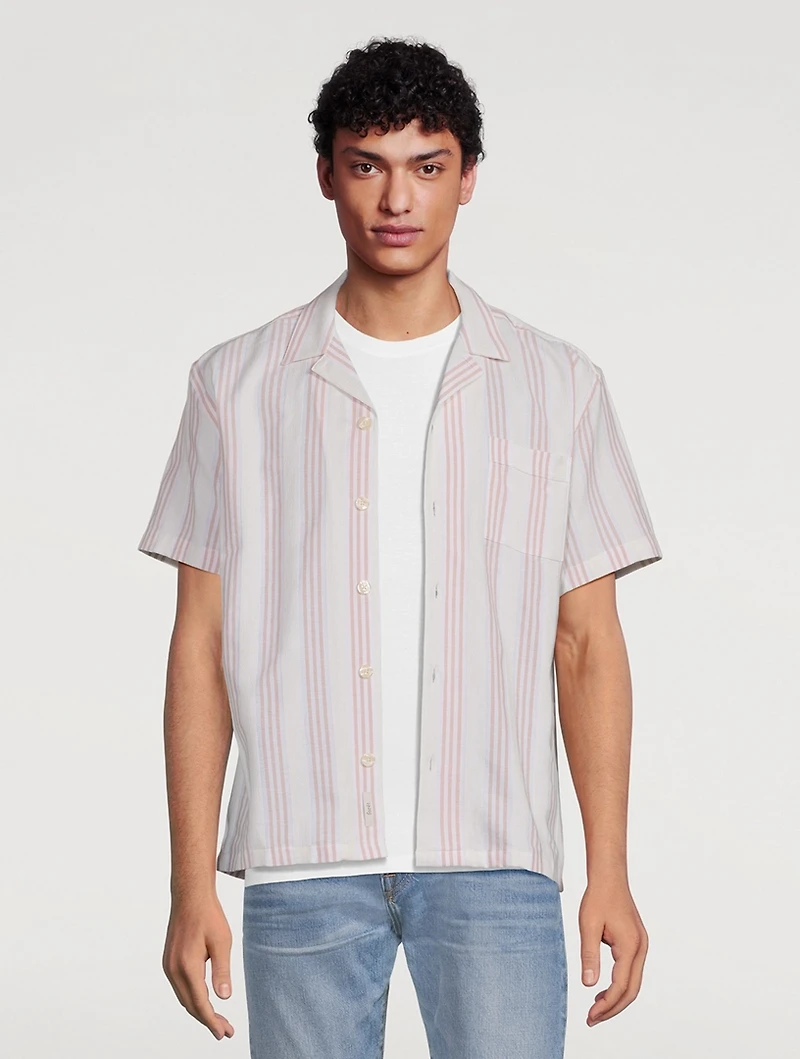 Twig Short-Sleeve Shirt Striped Print