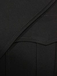 Asymmetric Cropped Military Jacket